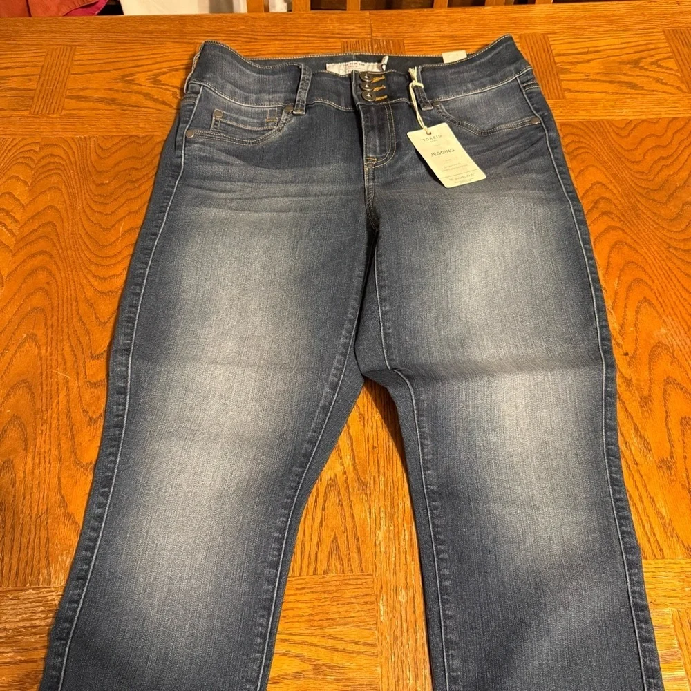 NEW Torrid Skinny Stretch Jeggings in Cascade Blue Sz 10 Casual Comfort